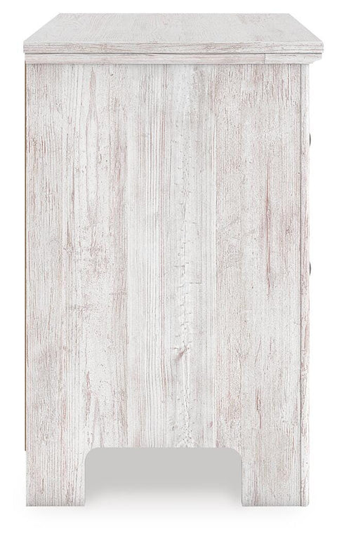 Makidern Panel Bed, Dresser, Mirror and Nightstand