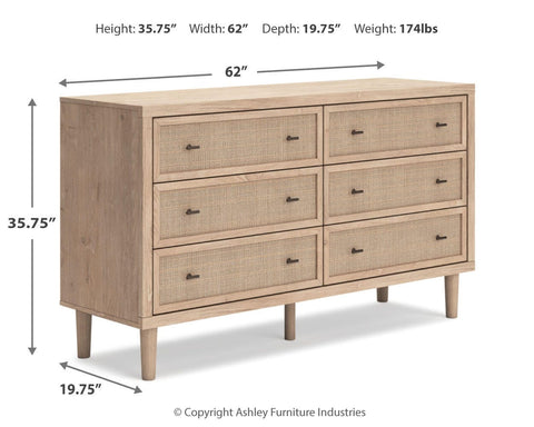 Cielden Panel Bed with Dresser and 2 Nightstands