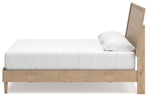 Cielden Panel Bed with Mirrored Dresser