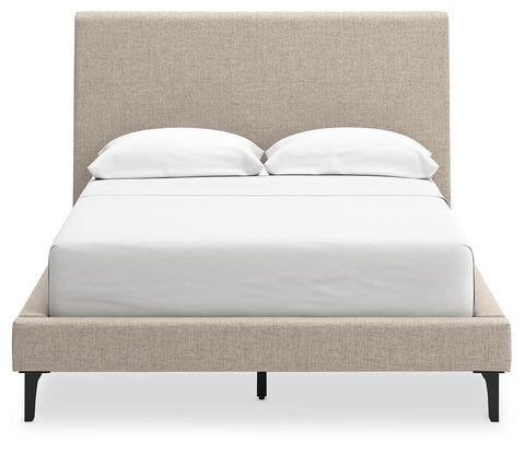 Cielden Upholstered Bed with Roll Slats, Dresser, Mirror, Chest and Nightstand