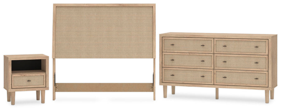 Cielden Panel Headboard with Dresser and Nightstand