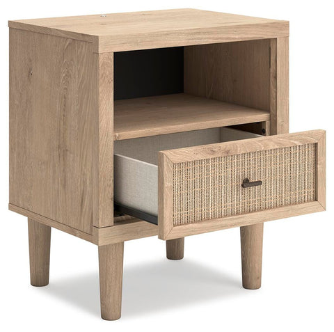 Cielden Upholstered Bed with Roll Slats, Dresser, Mirror, Chest and Nightstand