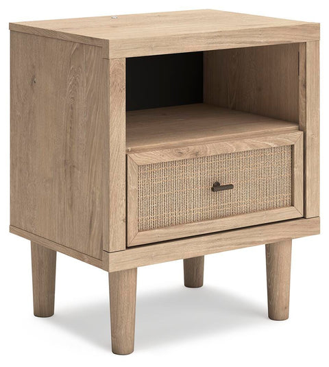 Cielden Upholstered Bed with Roll Slats, Dresser, Mirror, Chest and Nightstand