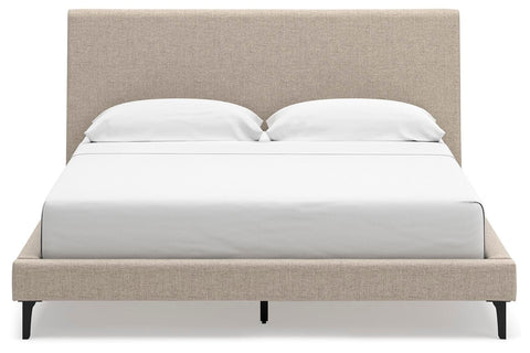 Cielden Upholstered Bed with Roll Slats, Dresser, Mirror, Chest and Nightstand