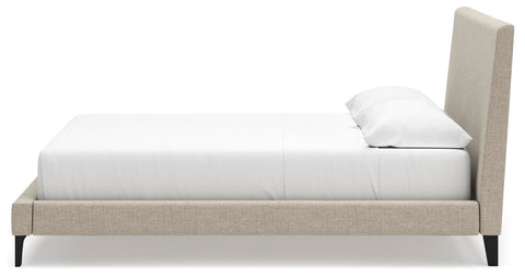 Cielden Upholstered Bed with Roll Slats and Dresser