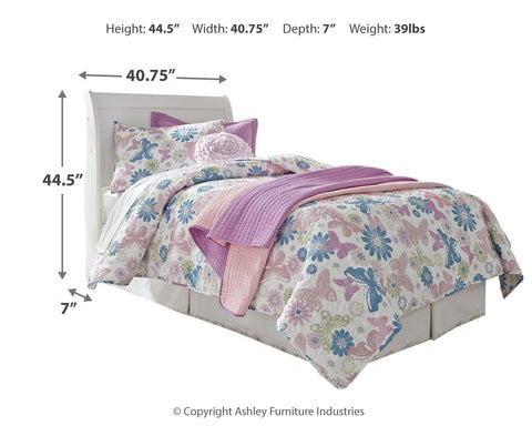 Anarasia Sleigh Headboard, Dresser, Mirror, Chest and Nightstand