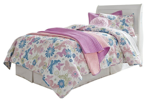 Anarasia Sleigh Headboard, Dresser, Mirror, Chest and Nightstand