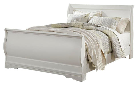 Anarasia Sleigh Bed and Nightstand