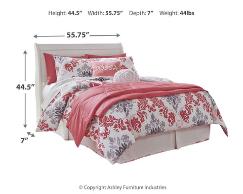 Anarasia Sleigh Headboard, Dresser, Mirror, Chest and Nightstand