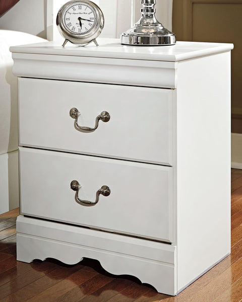 Anarasia Sleigh Bed and Nightstand