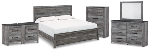 Bronyan Panel Bed, Dresser, Mirror, Chest and 2 Nightstands