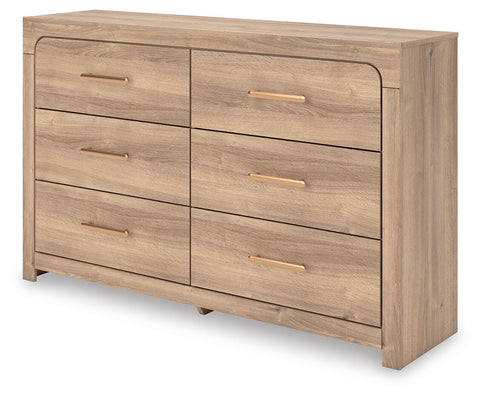 Kinlanni Upholstered Platform Bed, Dresser and Chest