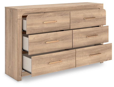 Kinlanni Upholstered Platform Bed and Dresser