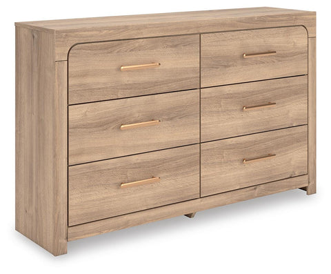 Kinlanni Upholstered Platform Bed and Dresser
