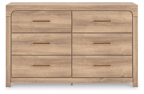 Kinlanni Upholstered Platform Bed and Dresser