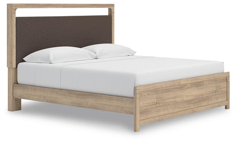 Kinlanni Upholstered Platform Bed and Dresser
