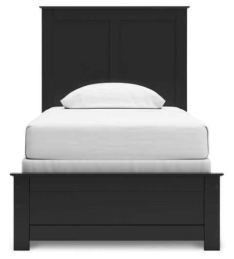 Maribel Panel Bed with Dresser, Mirror and 2 Nightstands