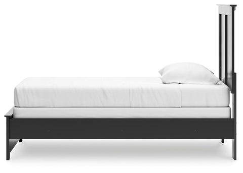Maribel Panel Bed with Dresser, Mirror and 2 Nightstands