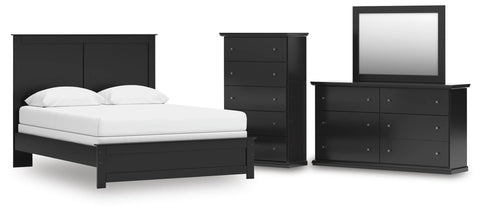 Maribel Panel Bed, Dresser, Mirror and Chest