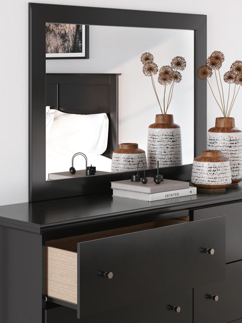 Maribel Panel Bed, Dresser, Mirror, Chest and 2 Nightstands