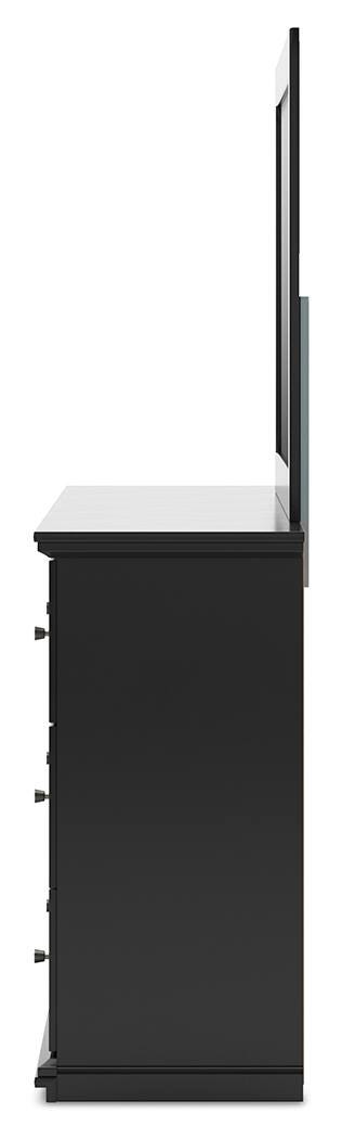 Maribel Panel Bed, Dresser, Mirror, Chest and Nightstand