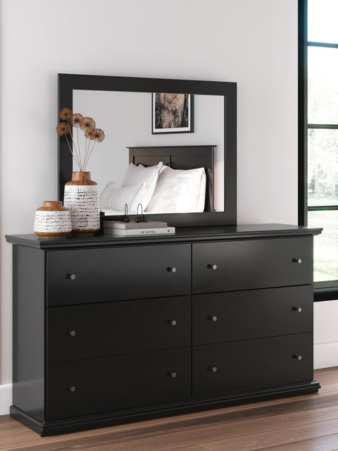 Maribel Panel Bed, Dresser, Mirror, Chest and Nightstand
