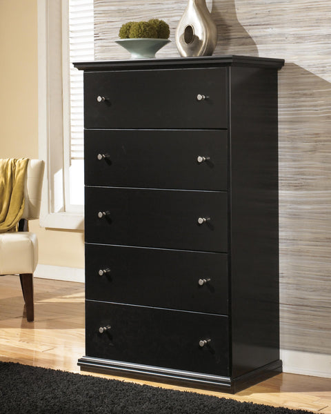 Maribel Panel Bed, Dresser, Mirror and Chest