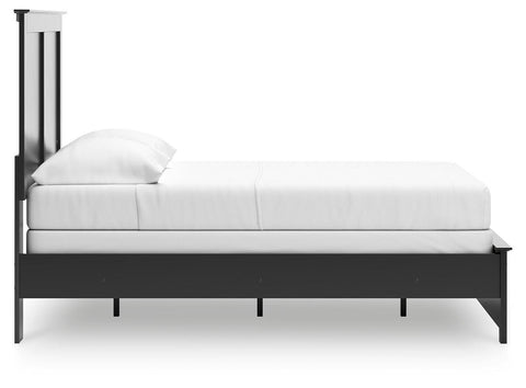 Maribel Panel Bed with Dresser, Mirror and 2 Nightstands