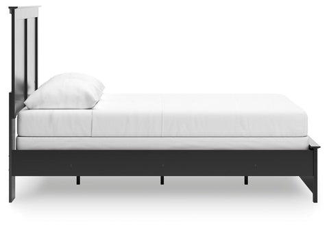 Maribel Panel Bed with Dresser, Mirror and 2 Nightstands