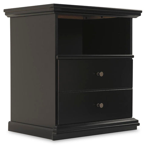 Maribel Panel Bed with Dresser, Mirror and 2 Nightstands