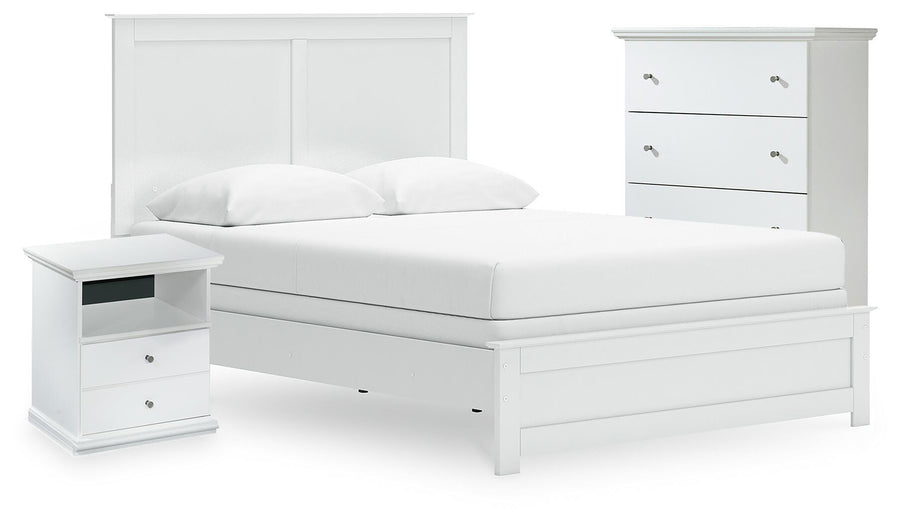 Bostwick Shoals Panel Bed, Cheat and Nightstand