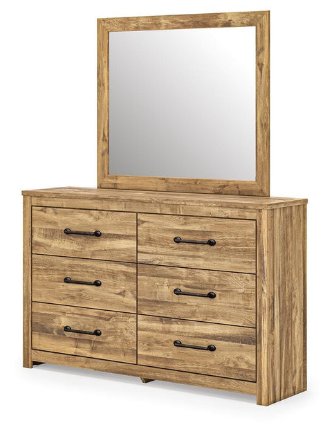 Maystonna Panel Bed, Dresser and Mirror