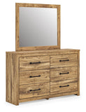 Maystonna Panel Bed, Dresser and Mirror