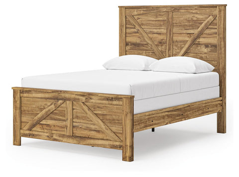 Maystonna Crossbuck Panel Bed, Dresser and Mirror