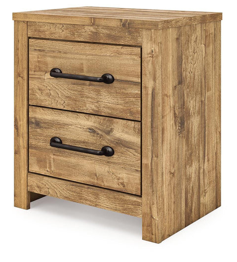 Maystonna Crossbuck Panel Bed, Dresser, Mirror and Nightstand