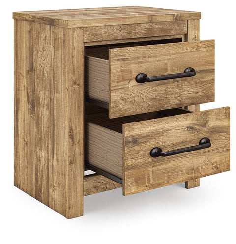 Maystonna Crossbuck Panel Bed, Dresser, Mirror and Nightstand