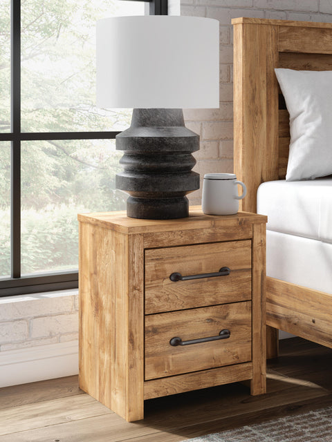Maystonna Crossbuck Panel Bed, Dresser, Mirror and Nightstand