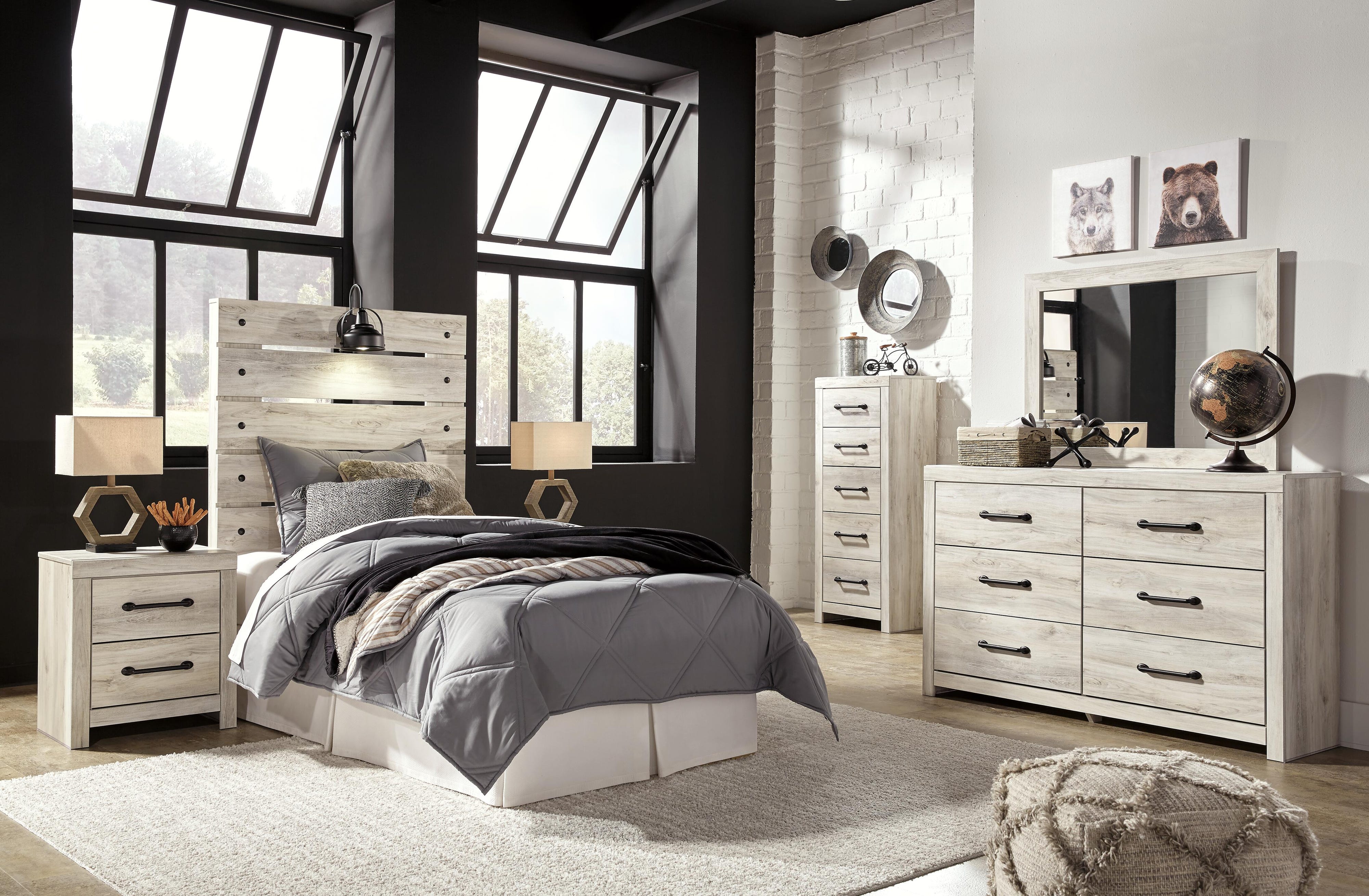 Cambeck Panel Storage Bed, Dresser, Chest and 2 Nightstands