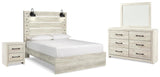 Averly Panel Bed, Dresser, Mirror and Nightstand