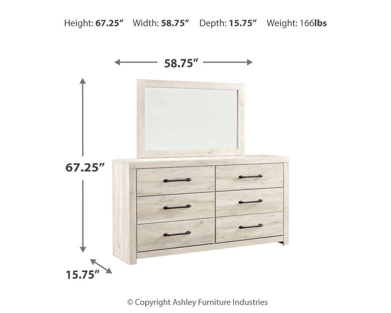 Averly Panel Bed, Dresser, Mirror, Chest and Nightstand