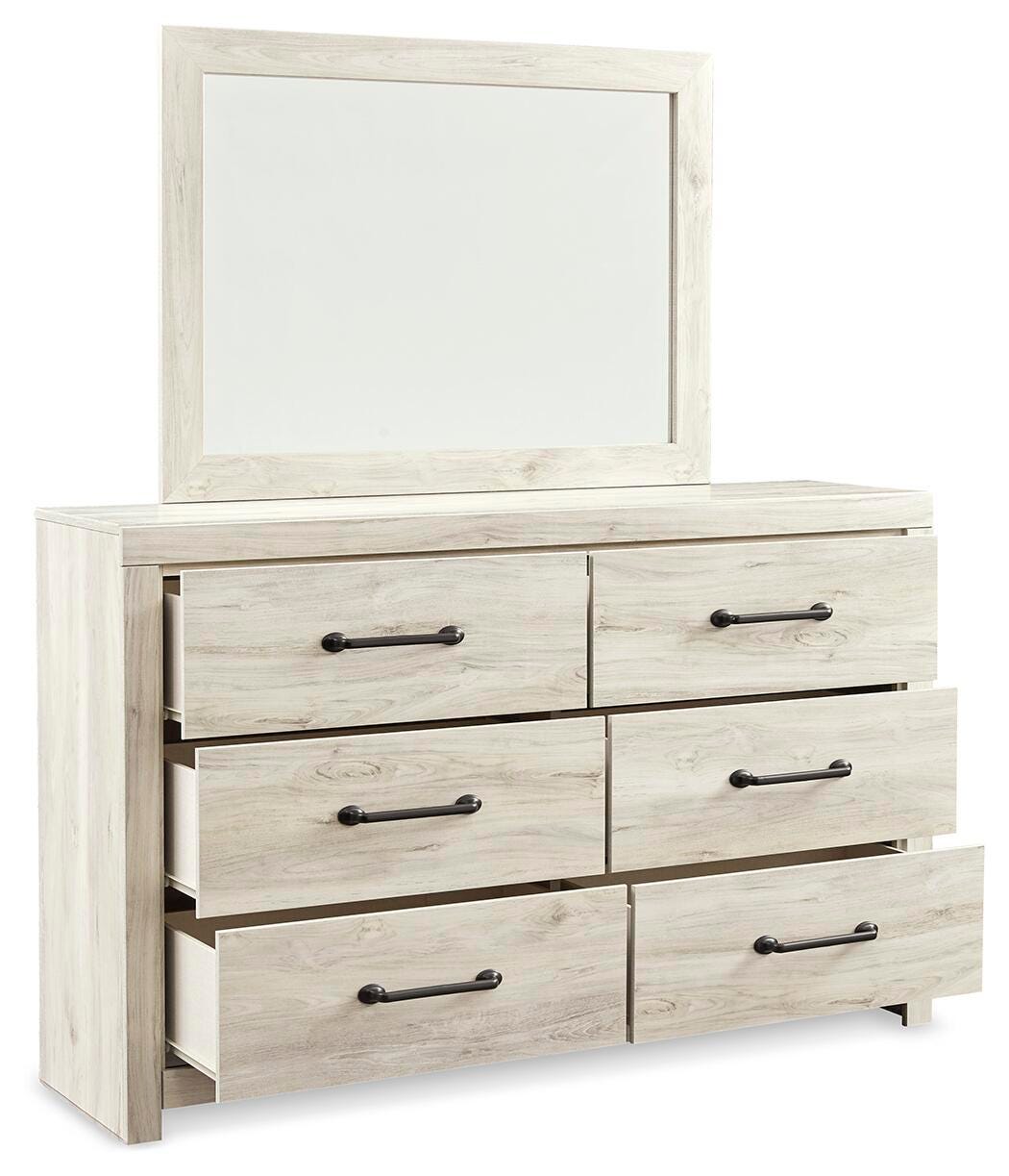 Cambeck Panel Bed with Storage, Dresser, Mirror, Chest and 2 Nightstands