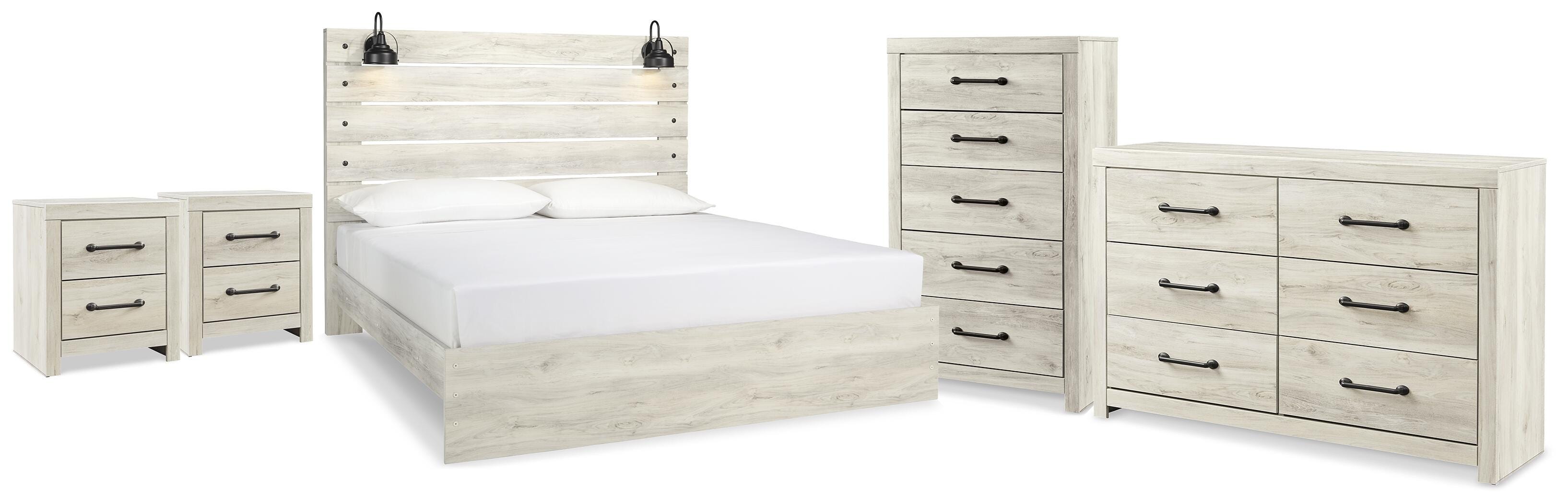 Cambeck Panel Bed, Dresser, Chest and 2 Nightstands