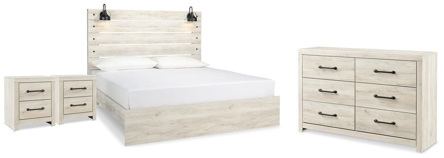 Averly Panel Bed, Dresser and 2 Nightstands