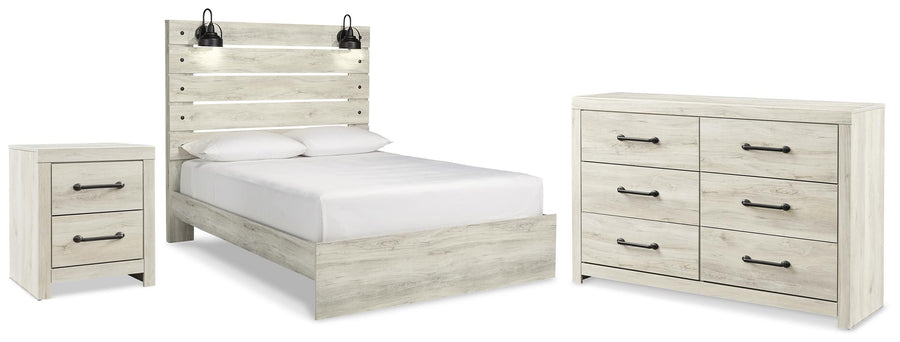 Averly Panel Bed with Dresser and Nightstand