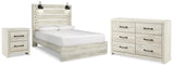 Averly Panel Bed with Dresser and Nightstand