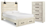 Cambeck Panel Storage Bed and Chest