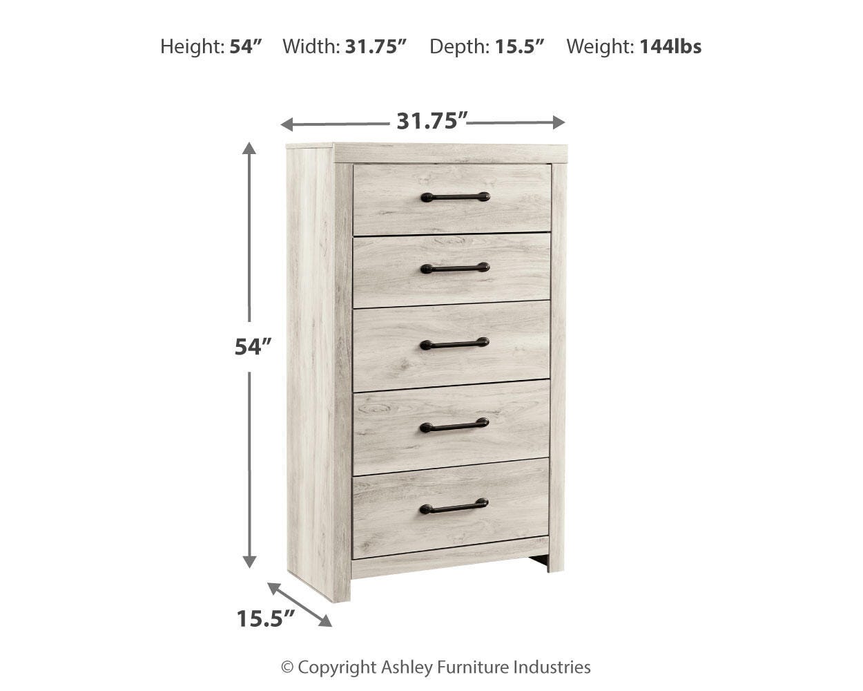 Averly Storage Bed, Chest and 2 Nightstands