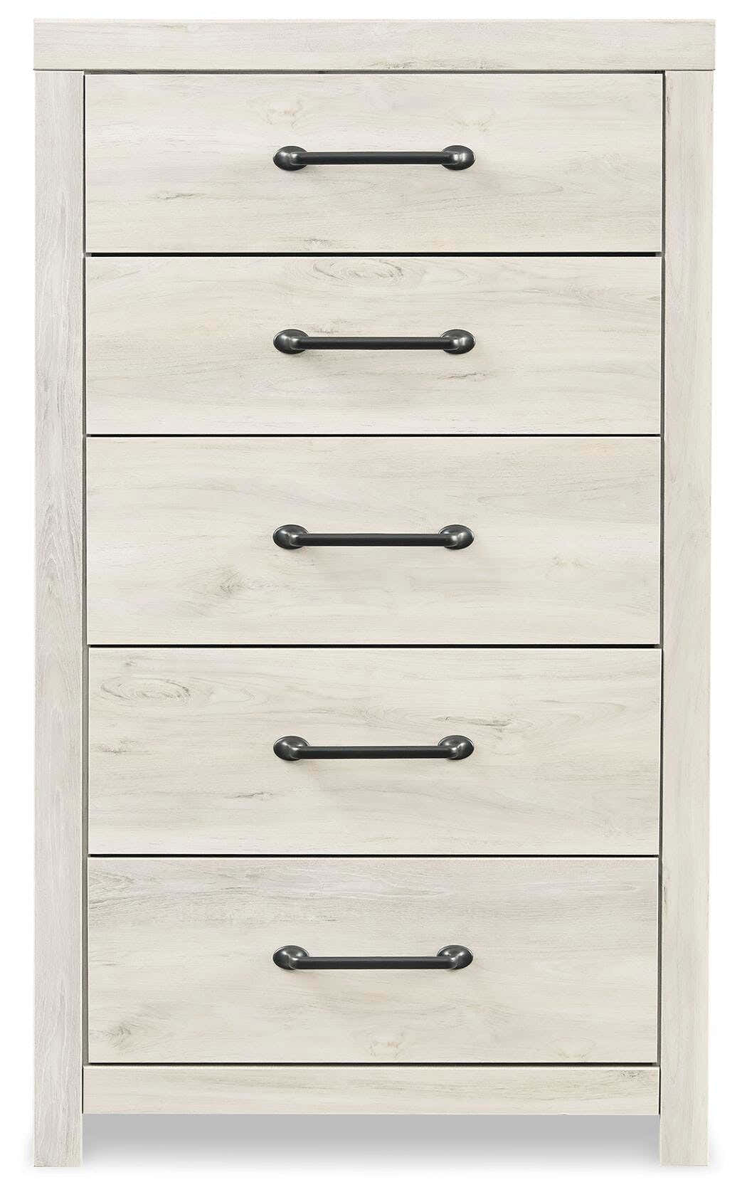 Averly Panel Storage Bed, Dresser, Mirror, Chest and 2 Nightstands