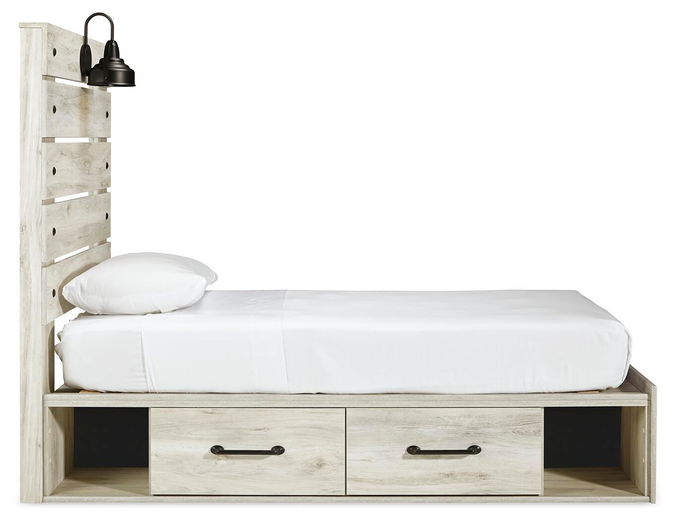 Cambeck Panel Bed with 2 Storage Drawers