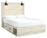 Averly Panel Storage Bed and 2 Nightstands